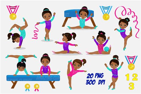 Boy Gymnastics Clip Art