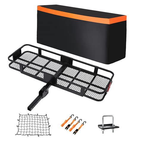 HUUHRIN 60"x21"x6" Hitch Cargo Carrier - 550lbs Capacity Hitch Rack ...