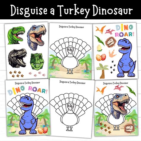 Turkey In Disguise Project Dinosaur | Fanny Printable