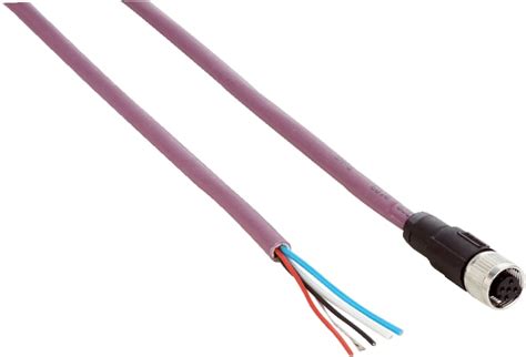 6021175 SICK | SICK Straight Female 5 way M12 to Flying Leads Connector ...