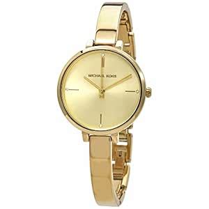 Michael Kors Women's Jayne Three-Hand Gold-Tone Alloy Watch MK7118 ...