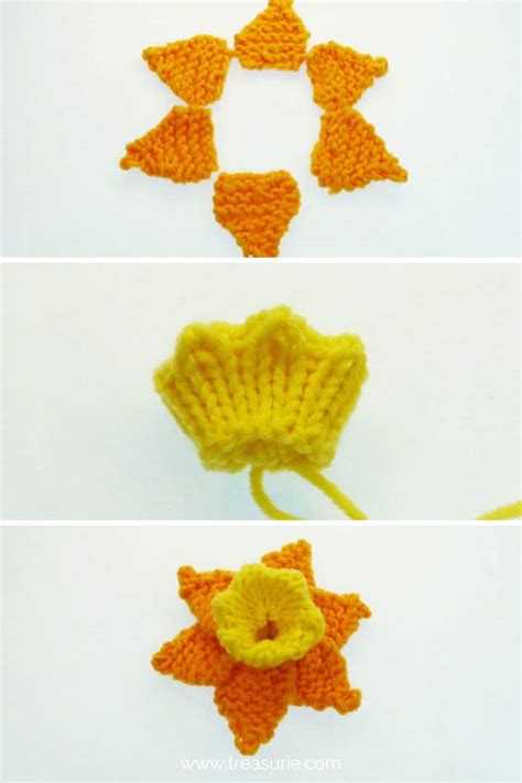How to Knit a Basic Flower 的图像结果