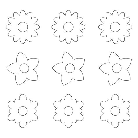 Free Printable Paper Flower Templates | Templates Hexagon