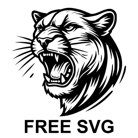 Free Mountain Lion Head Svg - Download for Free