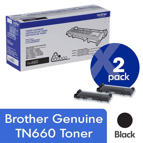 Brother TN-660 Original Toner Cartridge - Twin-pack - Black Laser ...