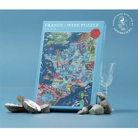 French Wine Puzzle Water And Wines By Savage Vines
