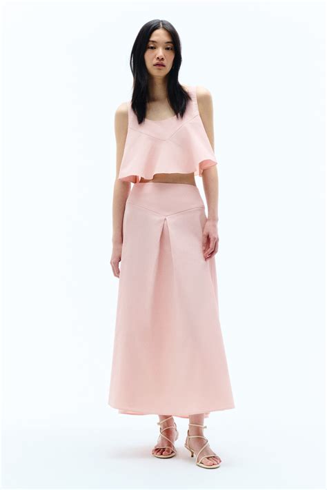 Cropped top - Light pink - Ladies | H&M IN