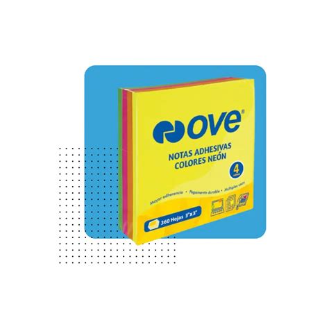 POST IT 3X3 4 COLORES X360 HOJAS OVE