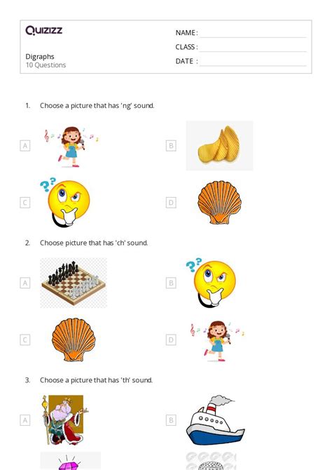 50+ Digraphs worksheets for 1st Class on Quizizz | Free & Printable