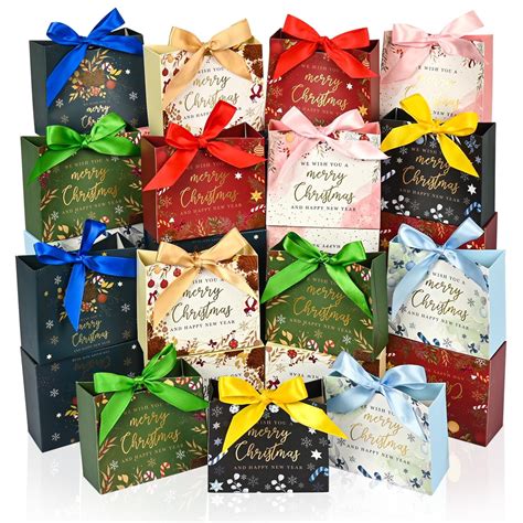 28Pack Small Christmas Gift Bags,5.1×4.5×2.2 Inches Xmas Gift Bags ...