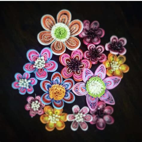 Buy Craftjoy's Assorted Decorative Quilled Flowers (14 Advanced Flowers ...