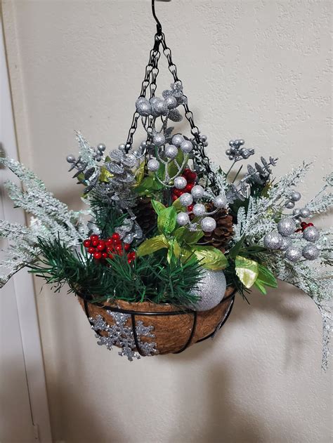 Hanging Christmas Baskets With Led Lights at Hamish Spooner blog