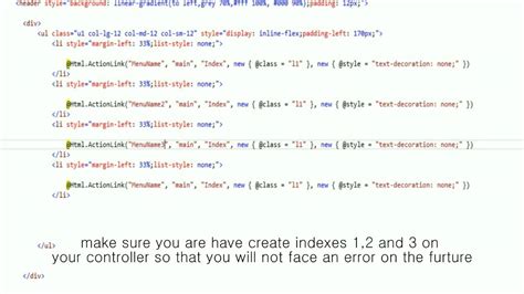 Image result for Creating a Navigation Bar Using Visual Studio