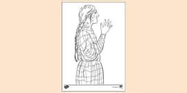 Muslim Woman Colouring | Colouring Sheets (teacher made)