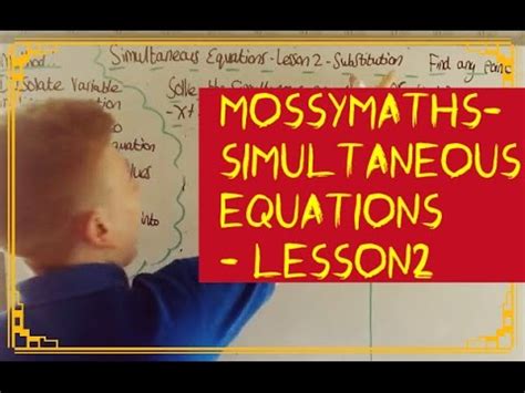 Image result for Simultaneous Equation Steps Using Substitution Math Site Youtube.com