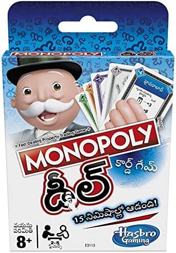 Buy Hasbro Gaming Monopoly Deal Card Game- Telugu (తెలుగు) Online at ...