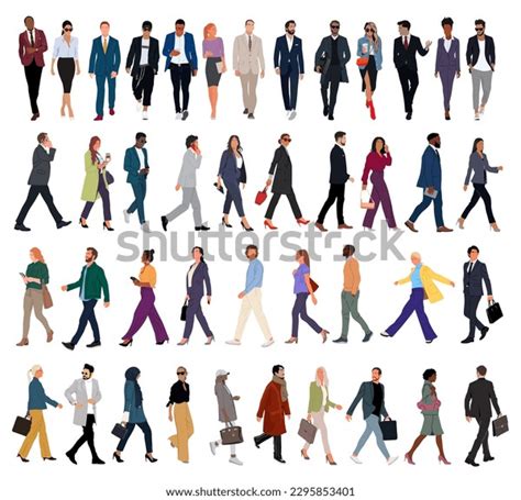 Business People Walking Side Profile 的图像结果