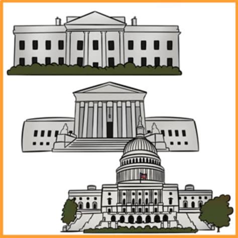3 Branches of Government Clip Art | Judicial, Legislative, Executive