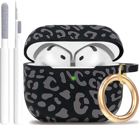 Amazon.com: Silicone Leopard AirPods 4 Case 2024, Gawnock Case Cover ...