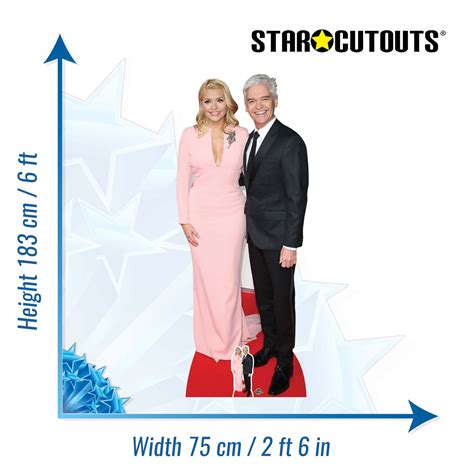 CS737 Holly Willoughby & Phillip Schofield Height 183cm Lifesize Cardb ...