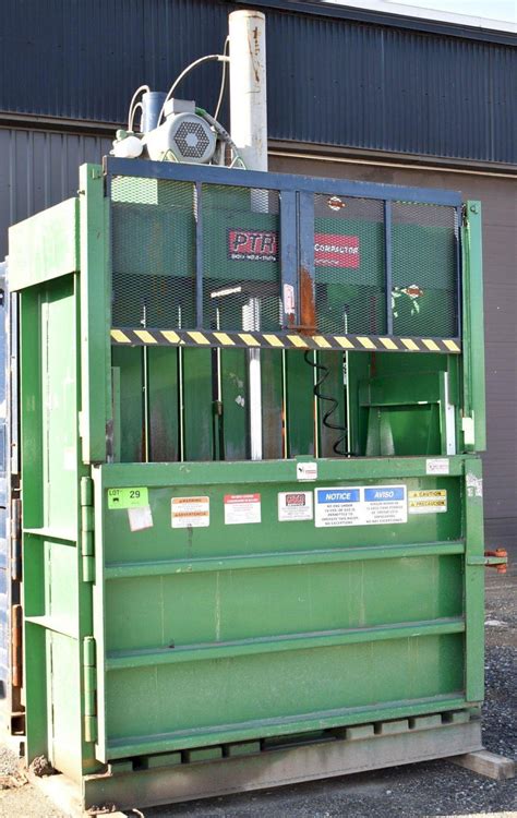 J.V. MFG(2007) CRAM-A-LOT DBR-72-H VERTICAL HYDRAULIC CARDBOARD BALER ...