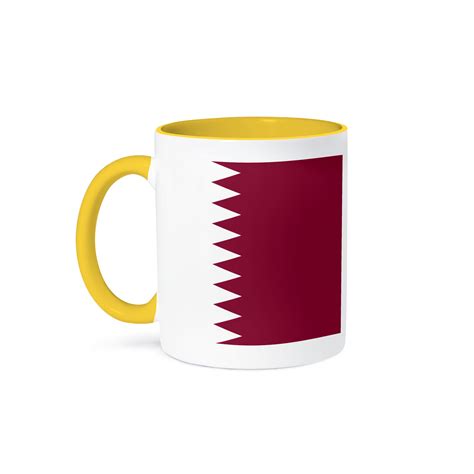 3dRose, Flag of Qatar - Qatari Maroon dark red and white zigzag zig zag Arab Arabic Arabian ...
