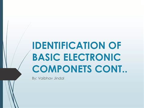 Image result for Basic Electonics Components