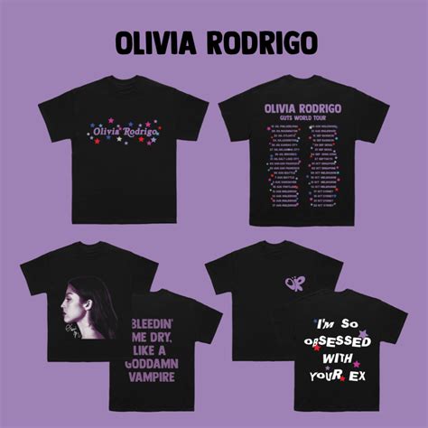 OLIVIA RODRIGO Guts World Tour Merchandise Oversize Shirt by Undercroft ...