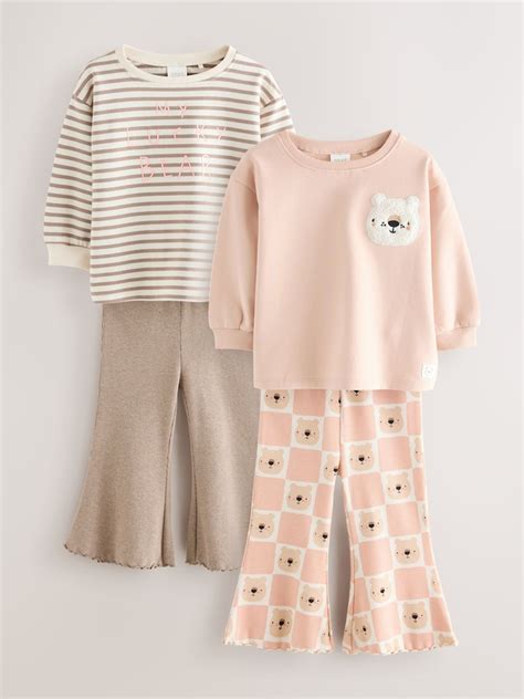 Buy Neutral Bear Sweatshirt Set 4 Pack (3mths-7yrs) from Next India