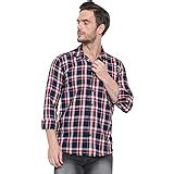 Buy BASK Men's Regular Fit Casual Shirt Checkered (Medium) White at ...