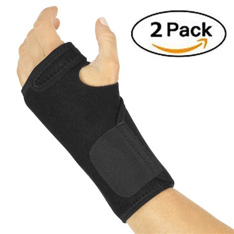 2 Packs Wrist Brace - Hand Compression Support Wrap for Men, Women ...