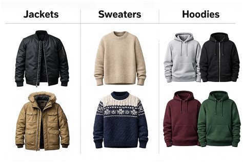 Jackets vs Sweaters vs Hoodies What Sets Them Apart and When to Wear Each