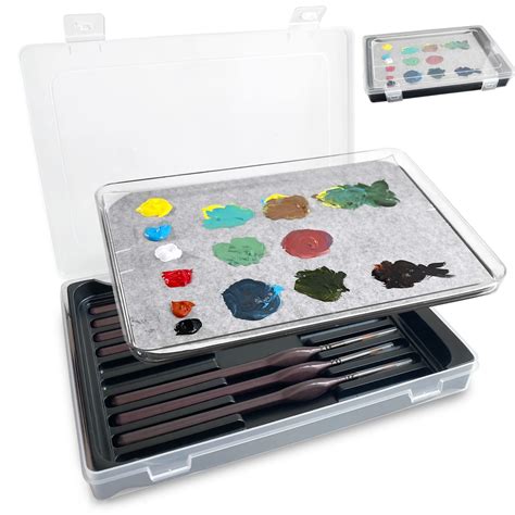 Buy Kreapa Wet Palette Wet Pallet for Miniatures- Stay Wet Palette for Acrylic Painting Wet ...