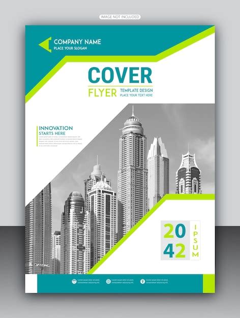 Free vector abstract green circular annual report template | Premium Vector