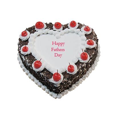 Send Happy Fathers Day Heart Shape Black Forest Cake Online in Kerala ...