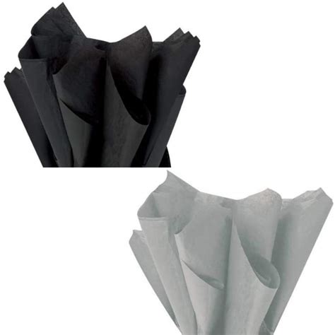 ECO SARRAS Black & Grey Multi-Purpose Wrapping Paper | 20x26 Inches ...