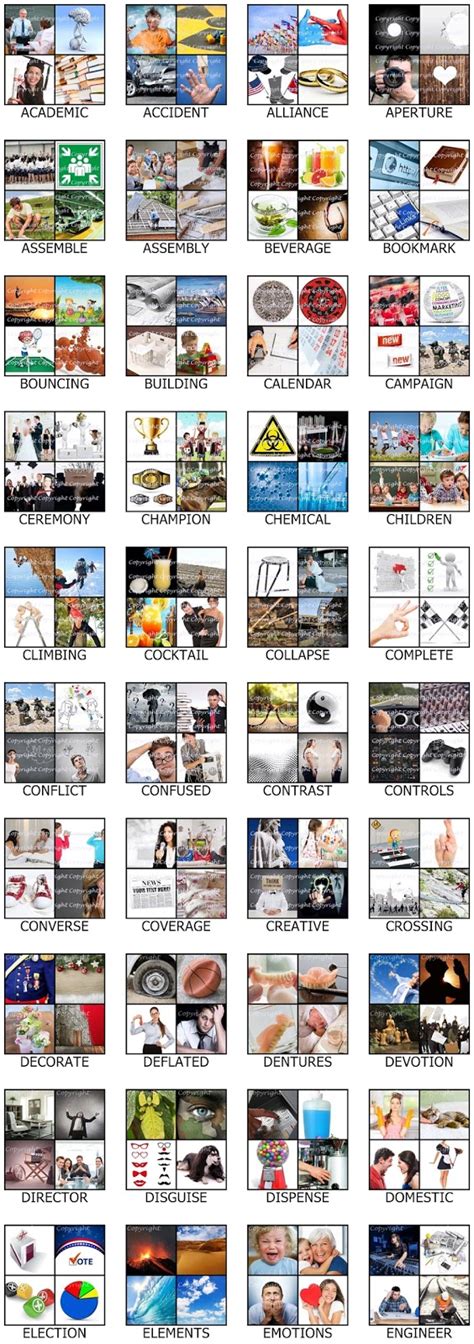 8 Letters Part 1 - 4 Pics 1 Word Answers