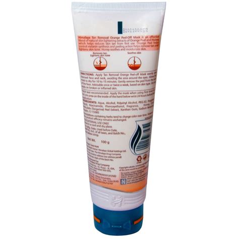 Himalaya Tan Removal Orange Peel-Off Mask, 100 gm Price, Uses, Side ...