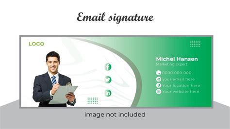 Premium Vector | Creative email signature design creative email ...