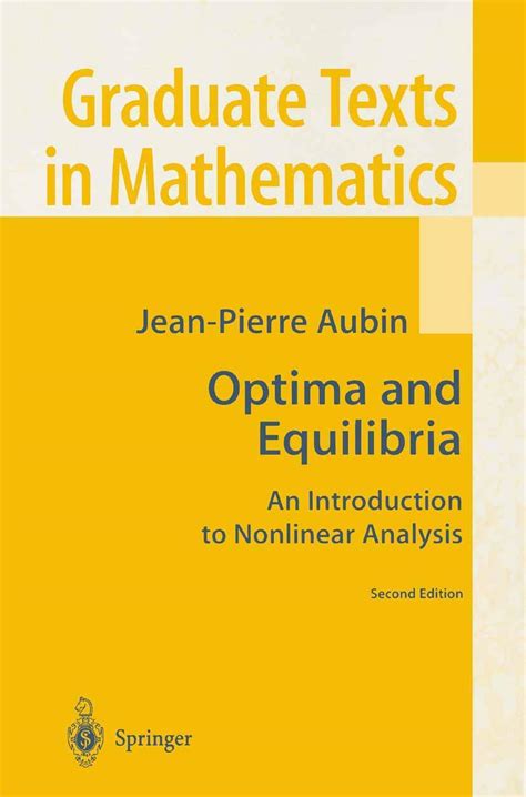 Buy Optima and Equilibria: An Introduction to Nonlinear Analysis: 140 ...