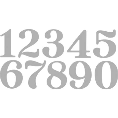 Punching stencil Set: Big Numbers – Rayher