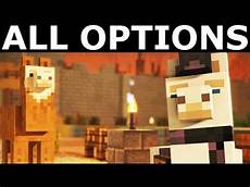 the angry llama minecraft story enter the fort with or without llama lluna all options the angry llama minecraft story enter the fort with or without llama lluna all options