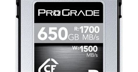 Buy ProGrade Digital 650GB CFexpress 2.0 Type B Cobalt Memory Card in ...