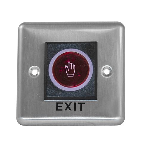ALEKO Touchless No Touch Door Infrared Sensor Exit Button Switch for ...
