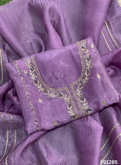FS1285 | Lavender | Glass Shimmer Suit | Party Wear | Wedding | Jaggo ...