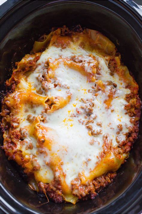 Simple Slow Cooker Lasagna