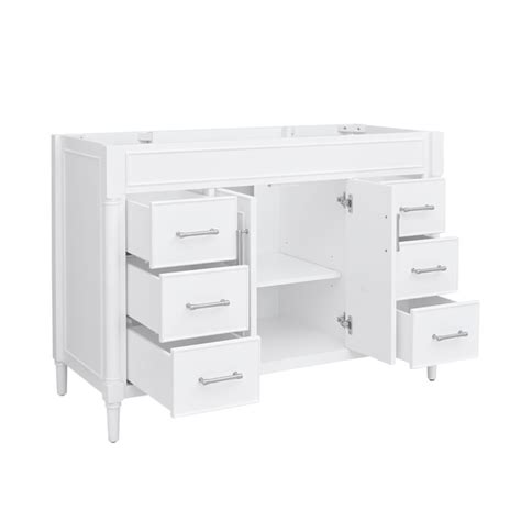 Avanity 49-in White Undermount Single Sink Bathroom Vanity with Carrara ...