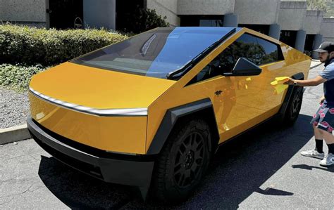 Yellow Cybertruck