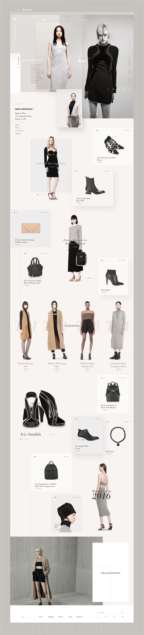 时尚服饰类网站-5P网页设计 - 网页设计