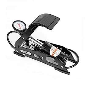 Swabs® Aluminium Portable Bike Pump with Single Barrel Foot Inflator ...